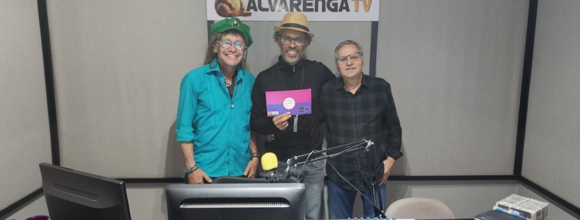 Camilo, Cuba e Bonfim depois da gravação do programa Arteculando (Foto: Gabriel Gonçalves - Caixote Digital)