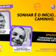 Arteculando – Capas Youtube (11) Capa do canal do Youtube Entrevista Armando Ferraz fundador da Alvarenga TV