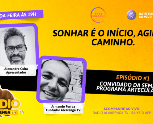 Capa do canal do Youtube Entrevista Armando Ferraz fundador da Alvarenga TV