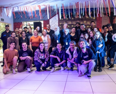 Registro no final da segunda edição do Palco Arteculando (Foto: Juliano Angelin)