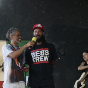 Alexandre Cuba, Kiabo e Laura Seraphim (Foto: Sina Daguerri)