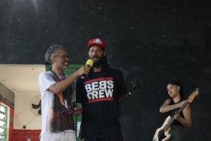 Alexandre Cuba, Kiabo e Júlia Seraphim (Foto: Sina Daguerri)