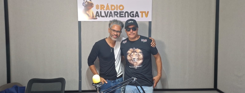 Alexandre Cuba e o rapper Breakdown (Foto: Gabriel Gonçalves)